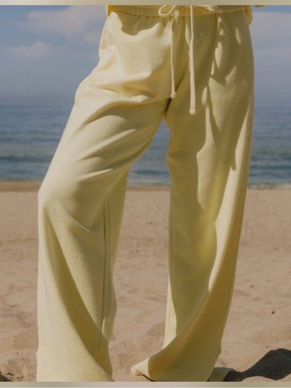 Daily Drills Wide Leg Joggers Lemonade
